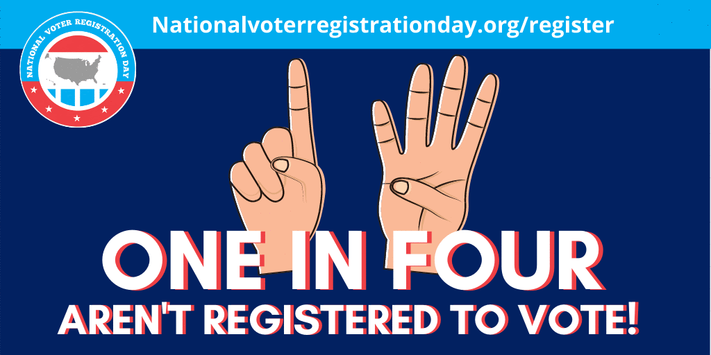 September 28th is National Voter Registration Day! Carnegie Library