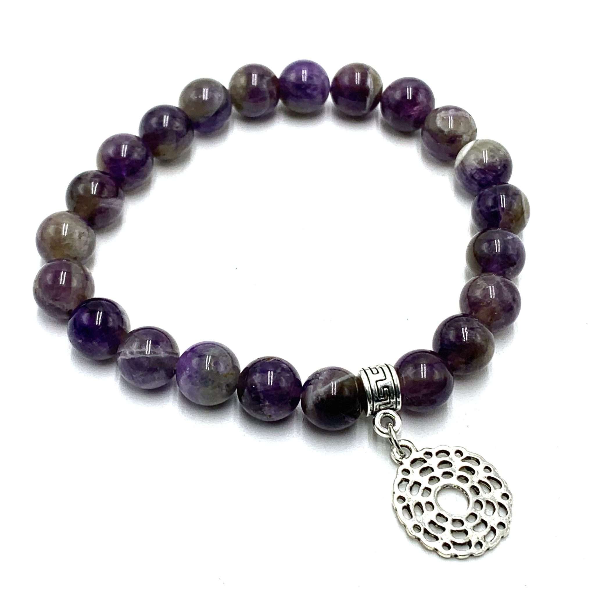 Amethyst Crown Chakra Bracelet Carolina Trading