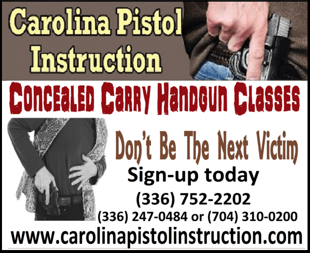 North Carolina Pistol Instruction and Conceal Carry