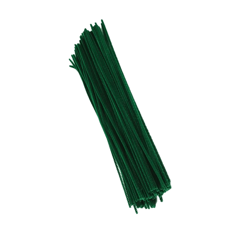 12" Chenille Stems Dark Green (B) Everyday Crafts Carolina Pottery