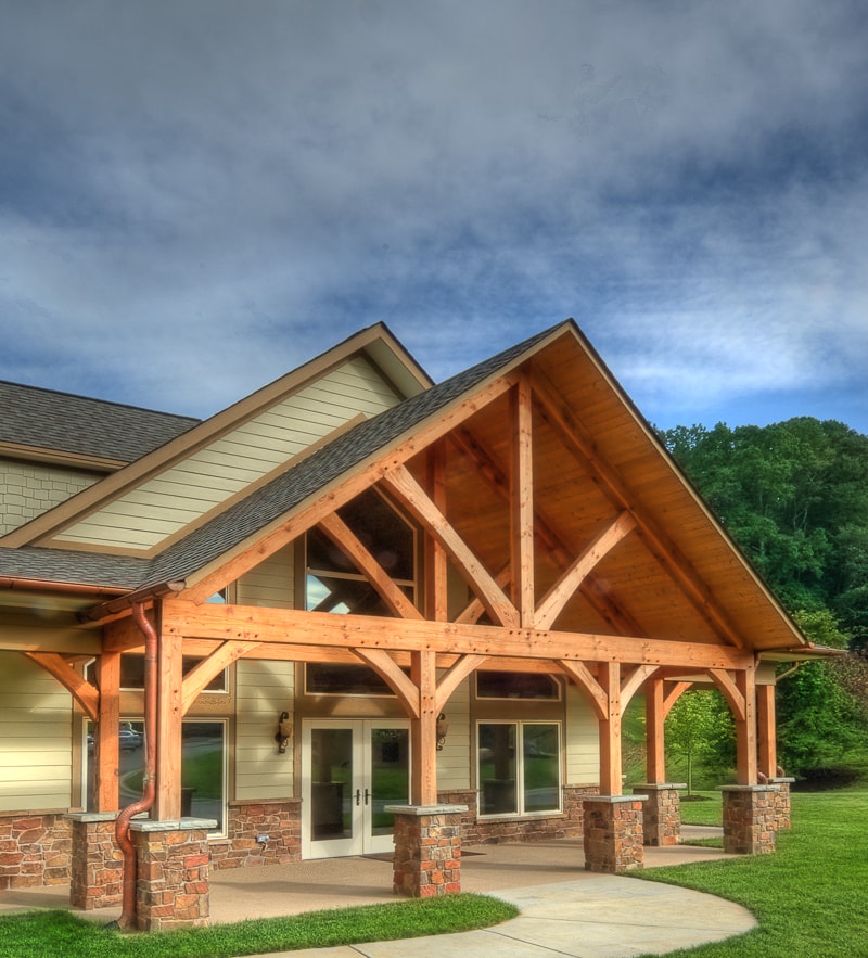 Timber Frame Entryways