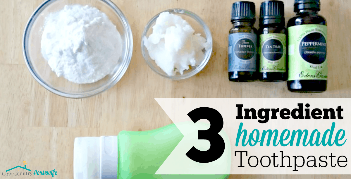 3 Ingredient Homemade Toothpaste