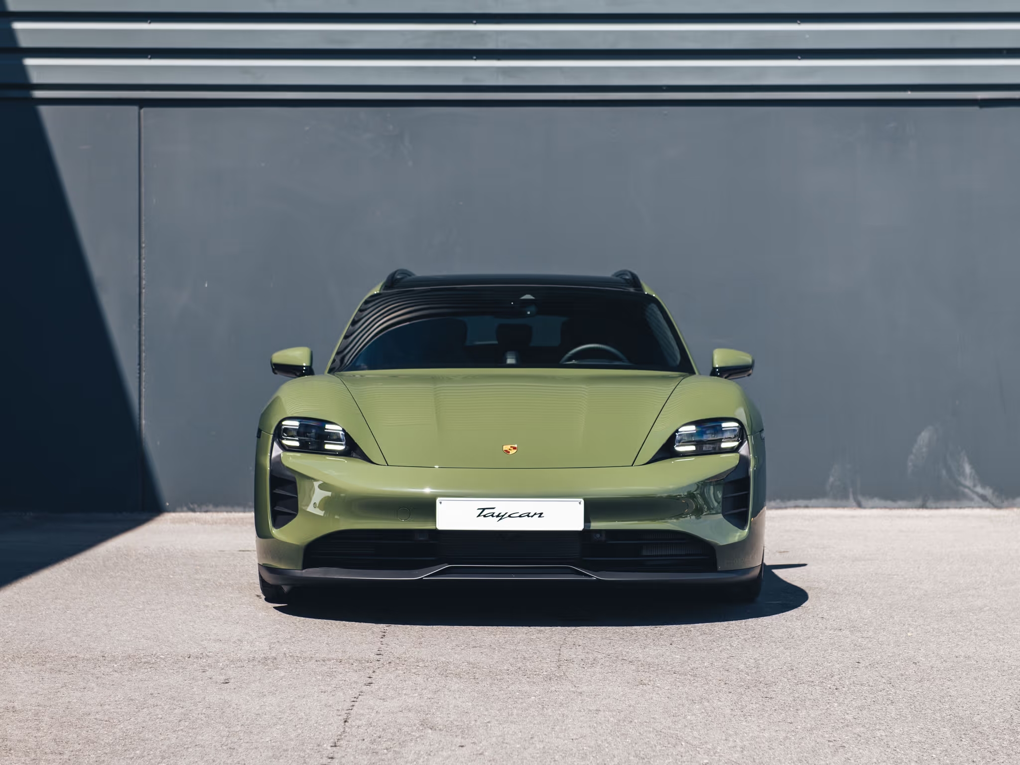 Nato Olive Porsche Taycan Sport Turismo carpaints.co