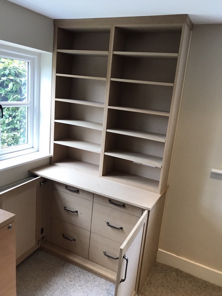 MDF Bookcase & File Store Carpentry by Craig Ross
