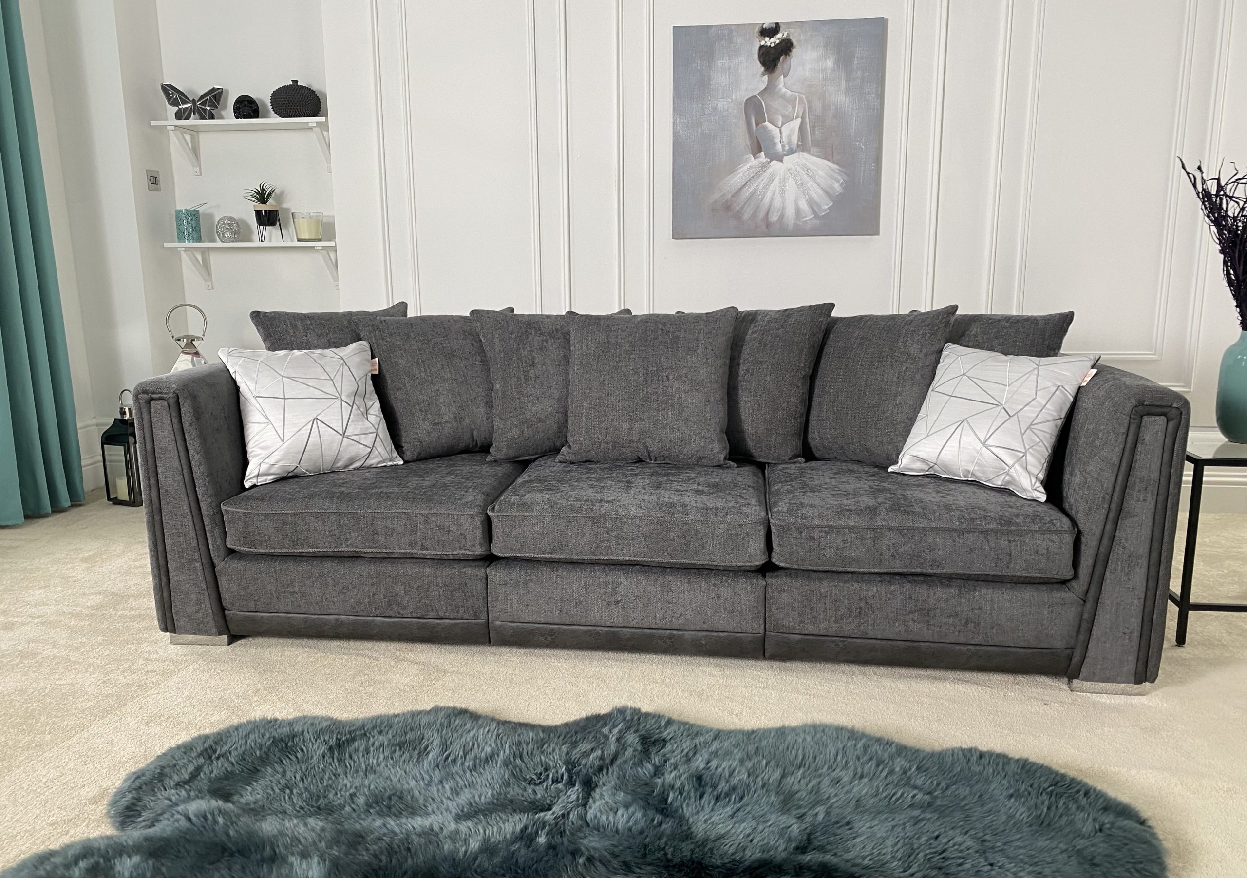 Edinburgh 3&3 Seater Sofas Carpet Monster