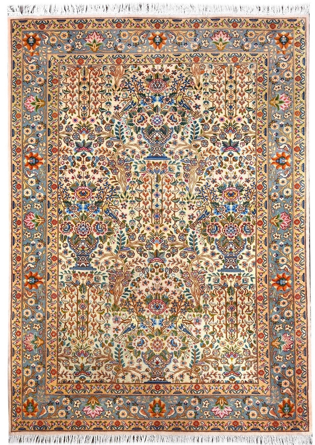 Vintage Persian Rug, Originated from Tabriz, All over Design 2000
