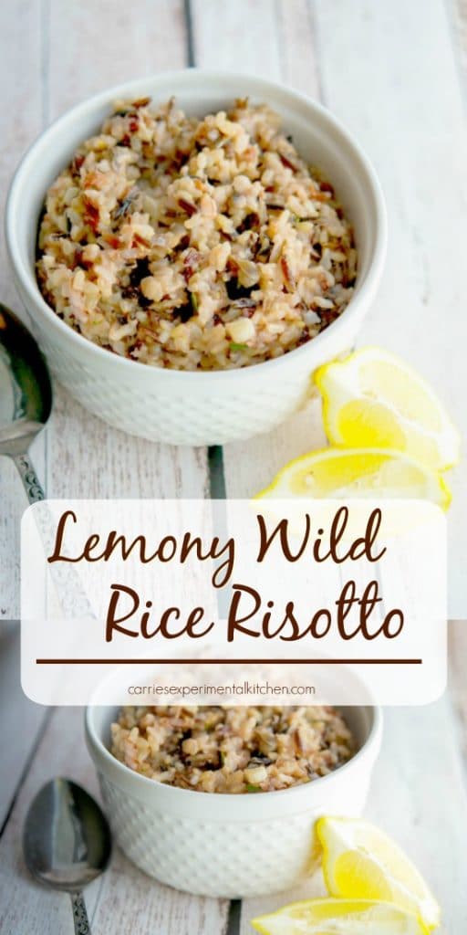 Lemony Wild Rice Risotto Carrie’s Experimental Kitchen