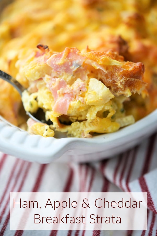 Ham, Apple and Cheddar Breakfast Strata