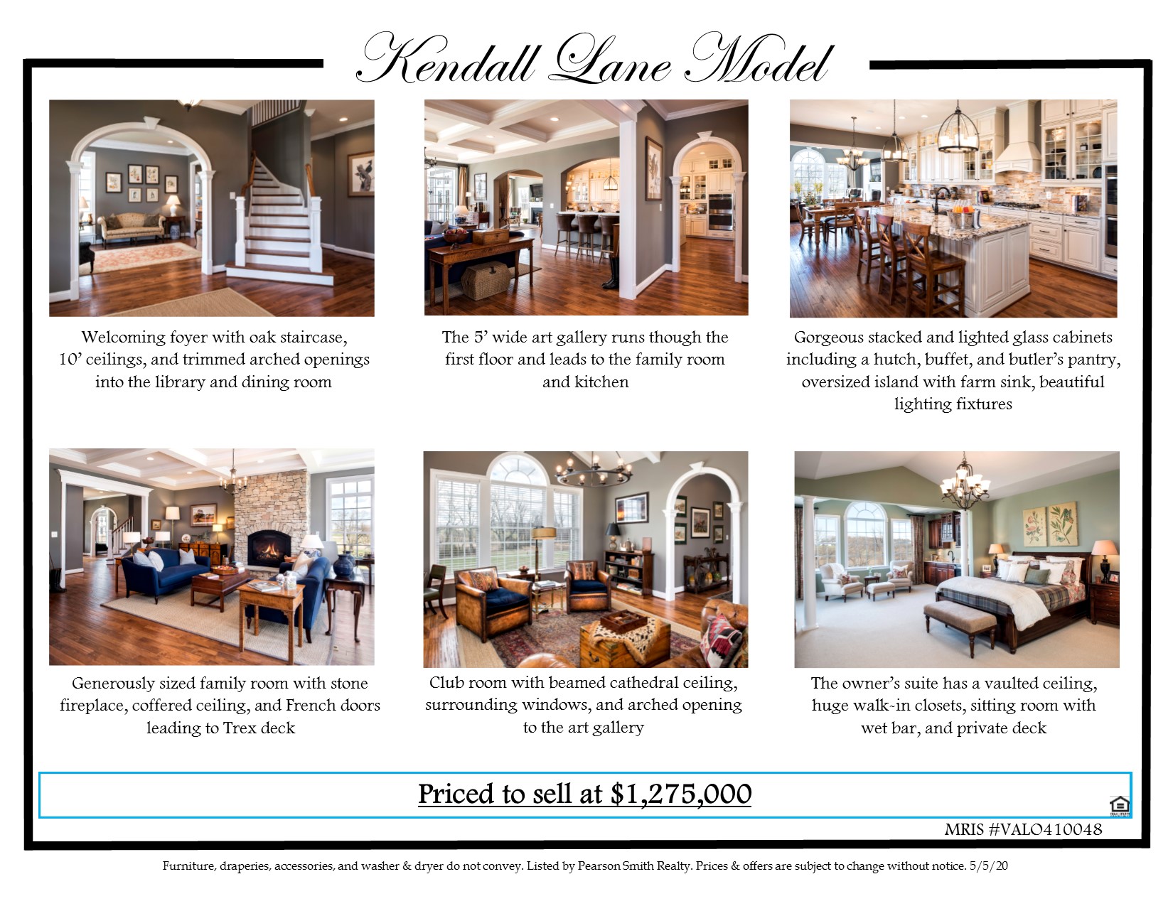 Kendall Lane MODEL Home For Sale Carrington Builder