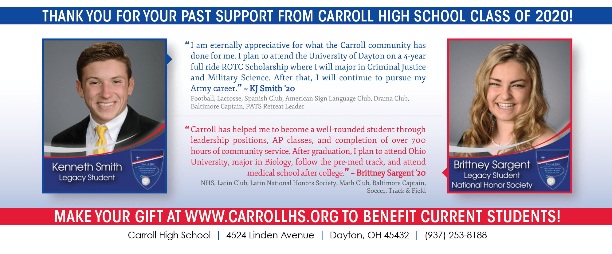 The Patriot Promise Carroll High School