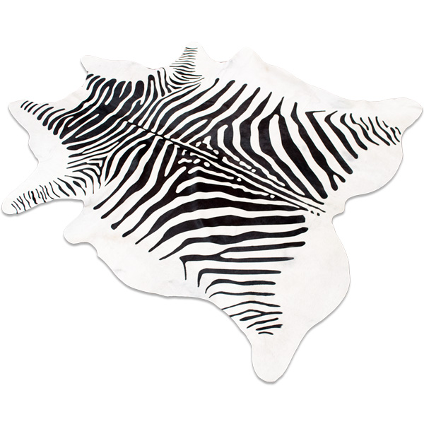 Zebra Cowhide Carroll Leather