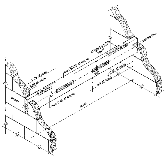 Carryduff Designs Notches and Holes in Joists