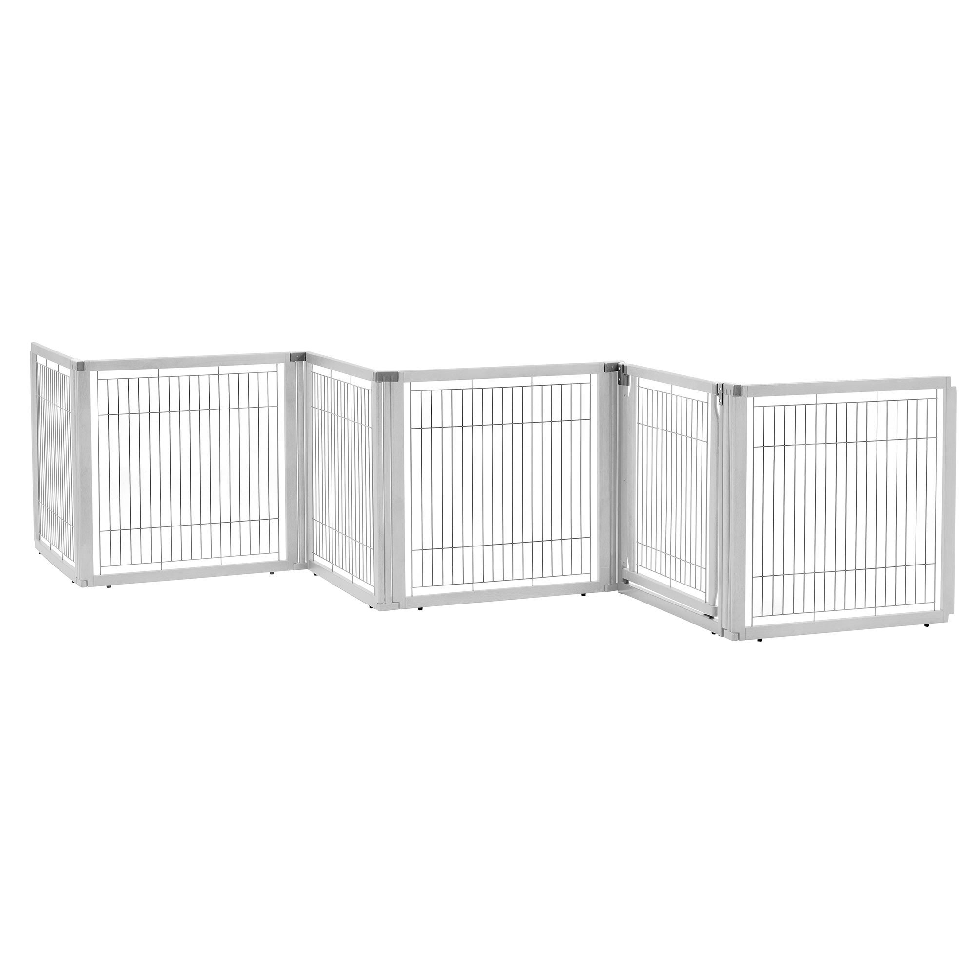Convertible Elite Freestanding Pet Gate Richell 6 Panel R94959