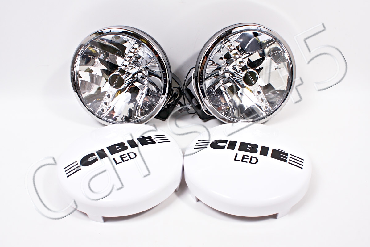 CIBIE Super Oscar LED Fernscheinwerfer 230mm chrom schwarz mit