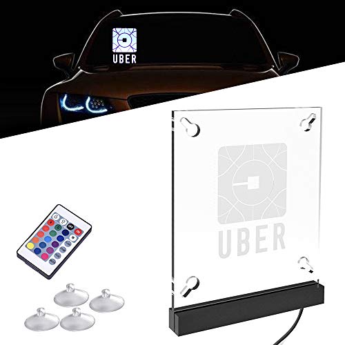 LED Taxi Cab Light Sign Tip Panel Lights Display for Car, Acrylic 16