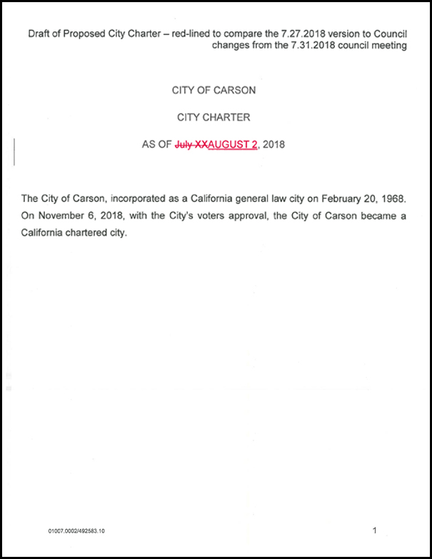 Should Carson go Charter? Carson Connected
