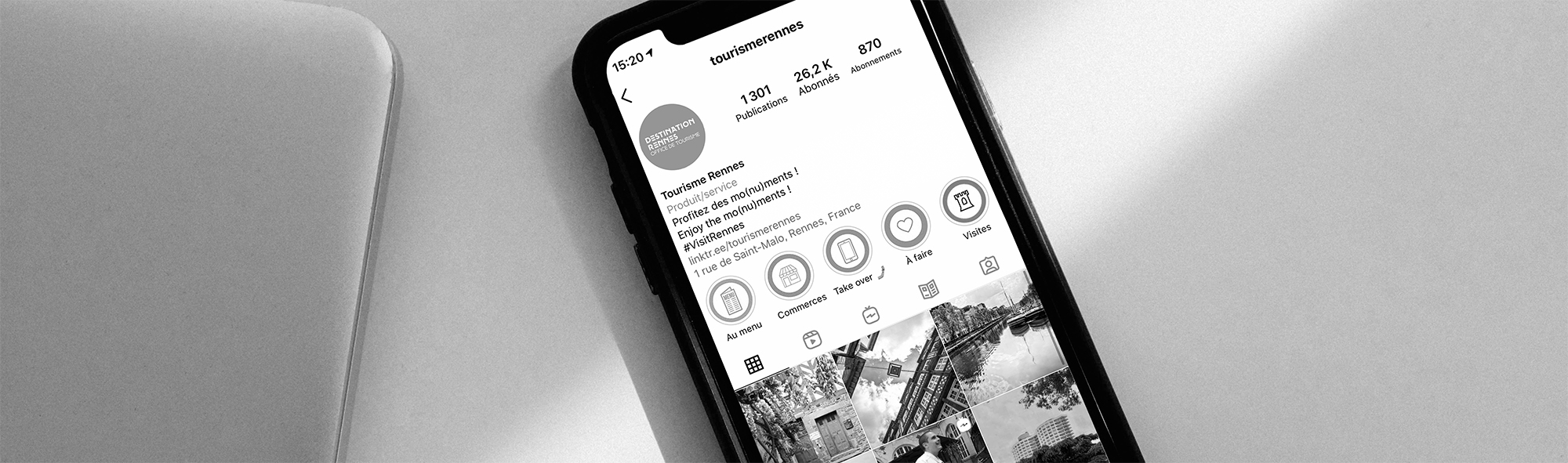 Instagram Office de tourisme Rennes Cartelmatic