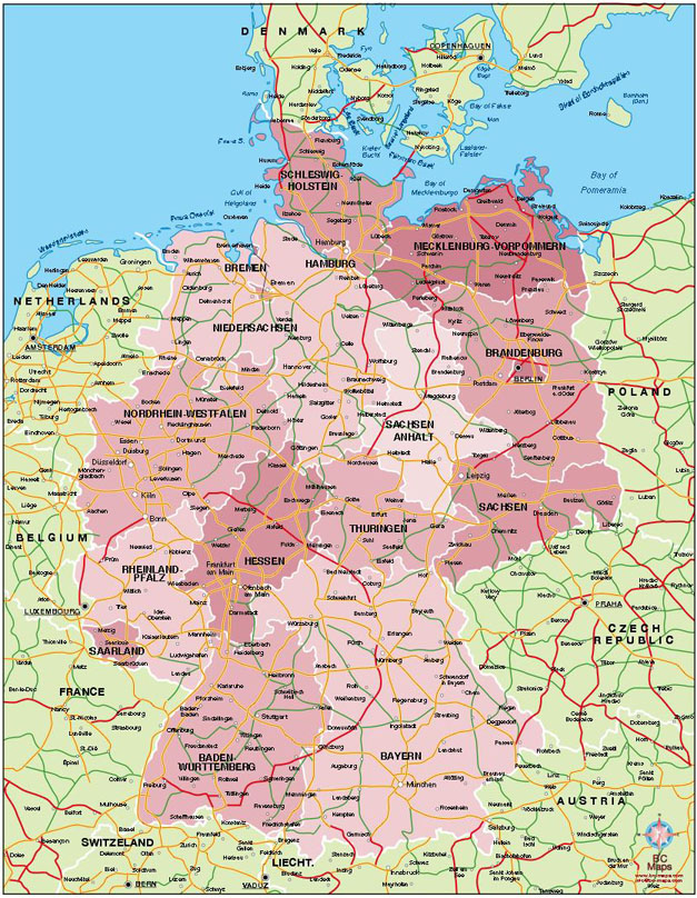 Pain Points Allemagne Carte Villes