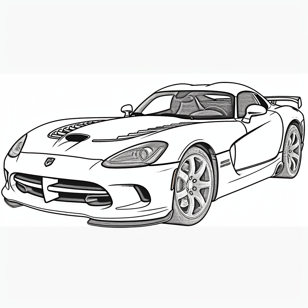 Dodge car coloring pages