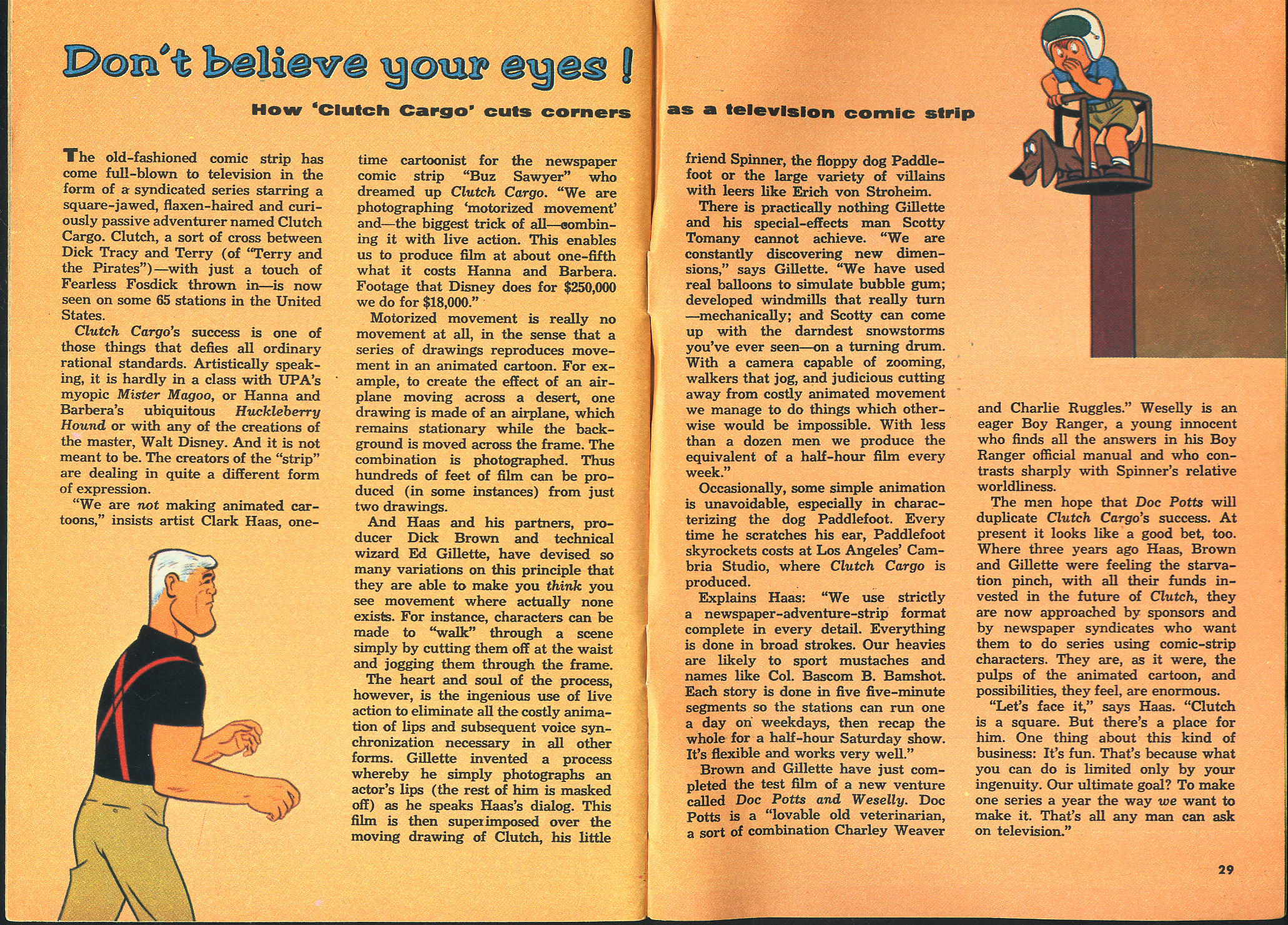 TV Guide on Clutch Cargo