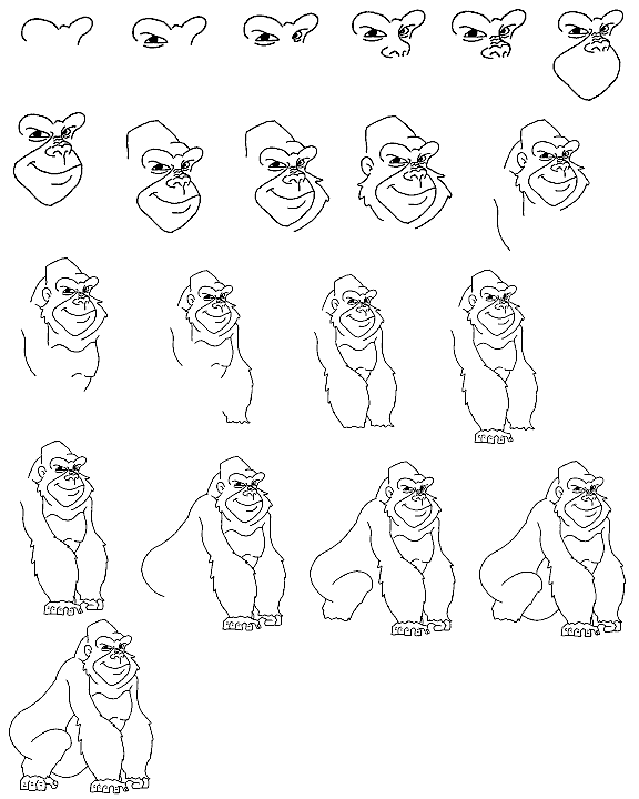 Cartoon Critters learn to draw lessons