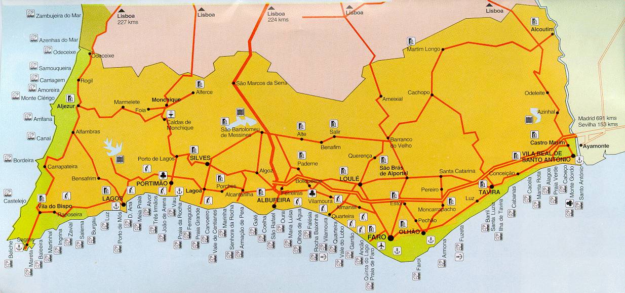 Carvoeiro Portugal Kaart Online Maps