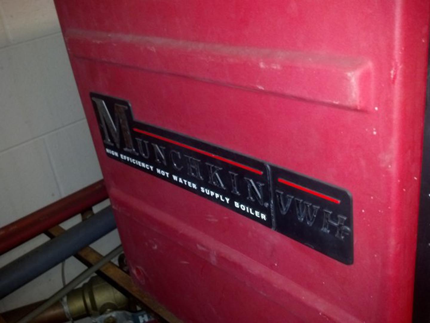 1234 Munchinkin Floor Heat Boiler model 399VWHASMEPS Car Wash Hot Water Heaters, Self