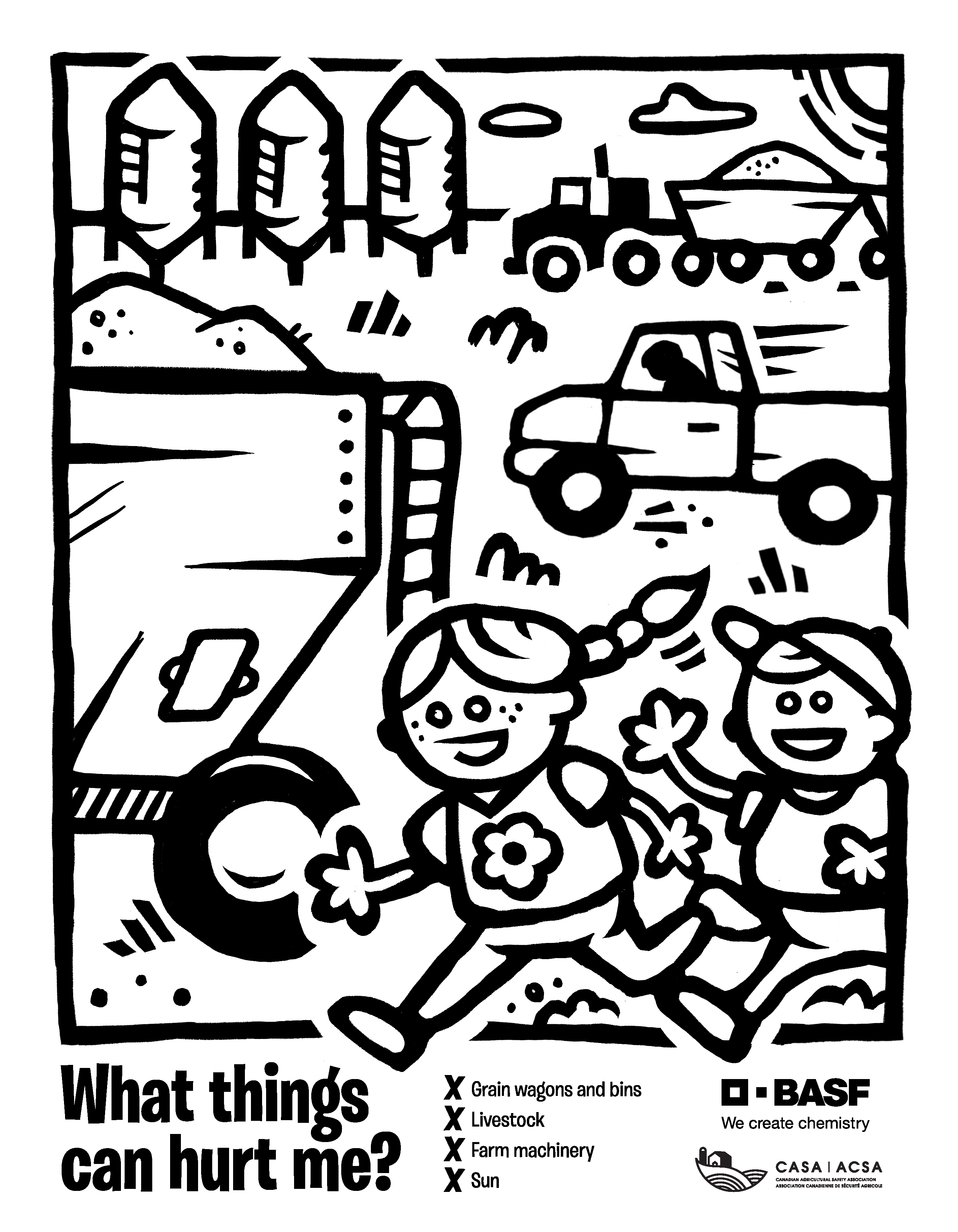Farm Safety Coloring Coloring Pages