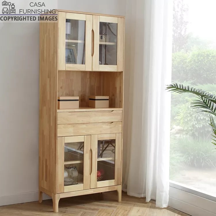 Contemporary Designed Wooden Crockery Display Unit Casa Furnishing