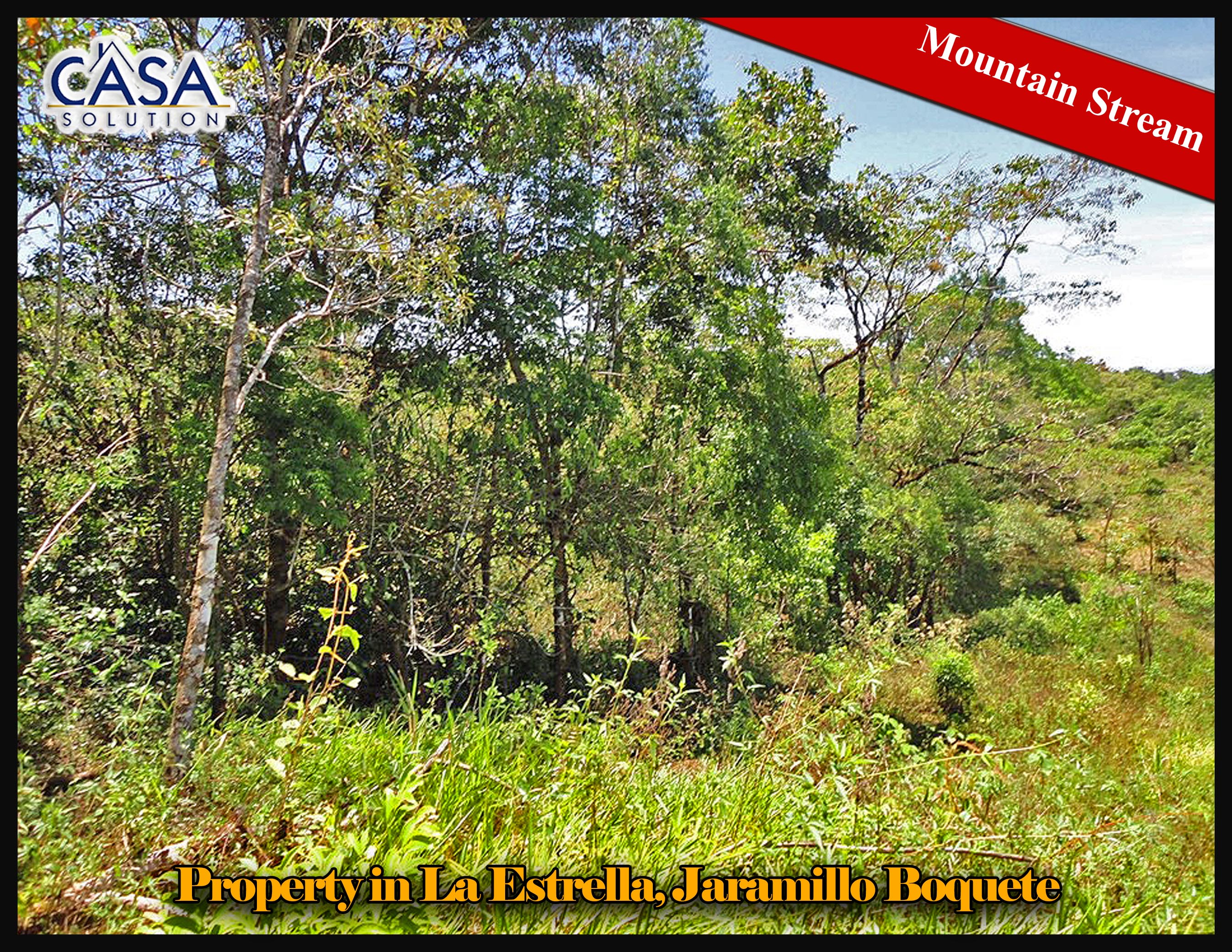 Beautiful Property with Mountain Stream for Sale in La Estrella