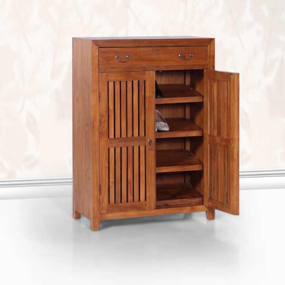 Rustic shoe in Kl, teak wood shoe rack in Selangor, Klang, PJ