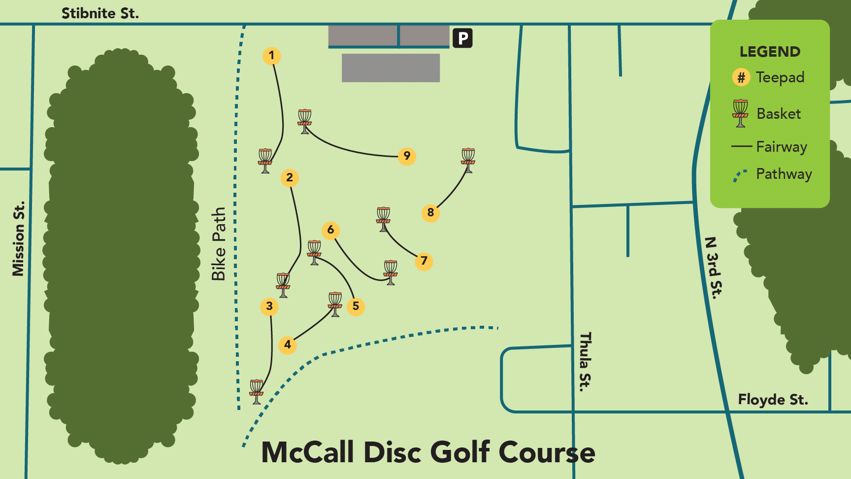 Disc Golf Between Cascade and Boise Cascade Chamber of Commerce