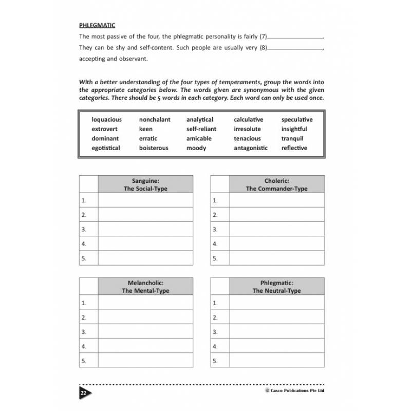 O Level Power Vocabulary