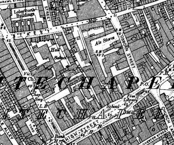 Casebook Jack the Ripper 1894 Ordinance Map of Whitechapel Division