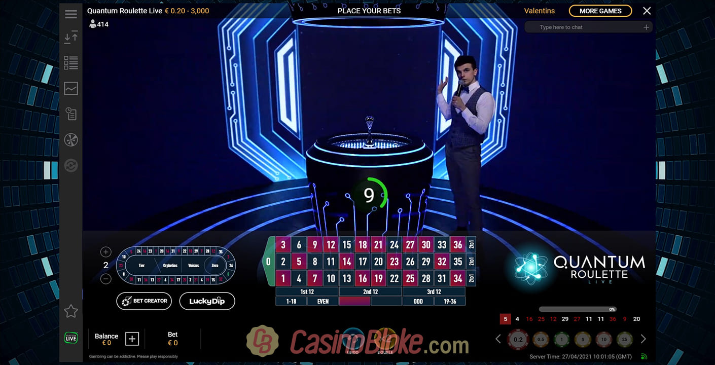 Playtech Live Quantum Roulette 97.30 RTP Review & Rating