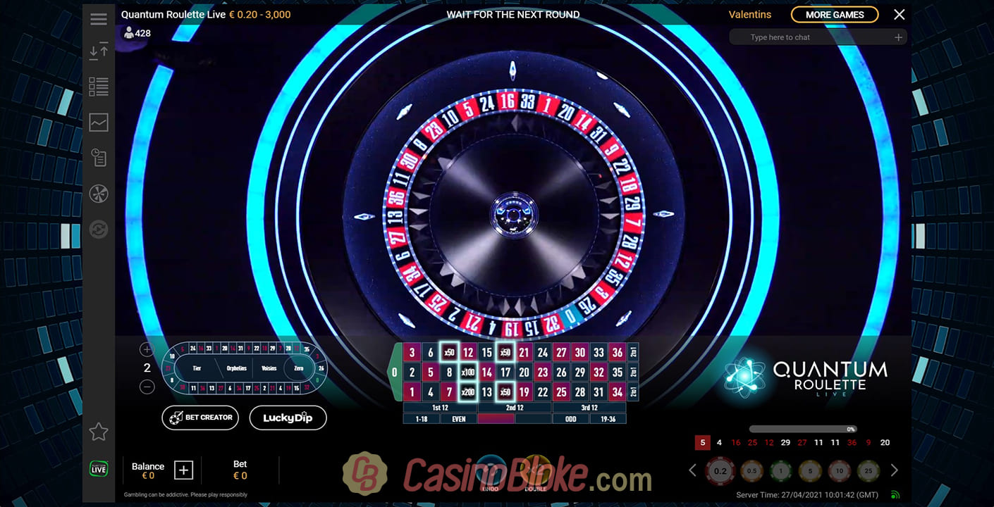Playtech Live Quantum Roulette 97.30 RTP Review & Rating