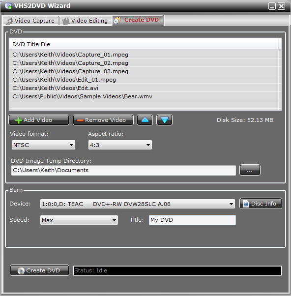 Add The VHS2DVD Wizard Software To Your Order