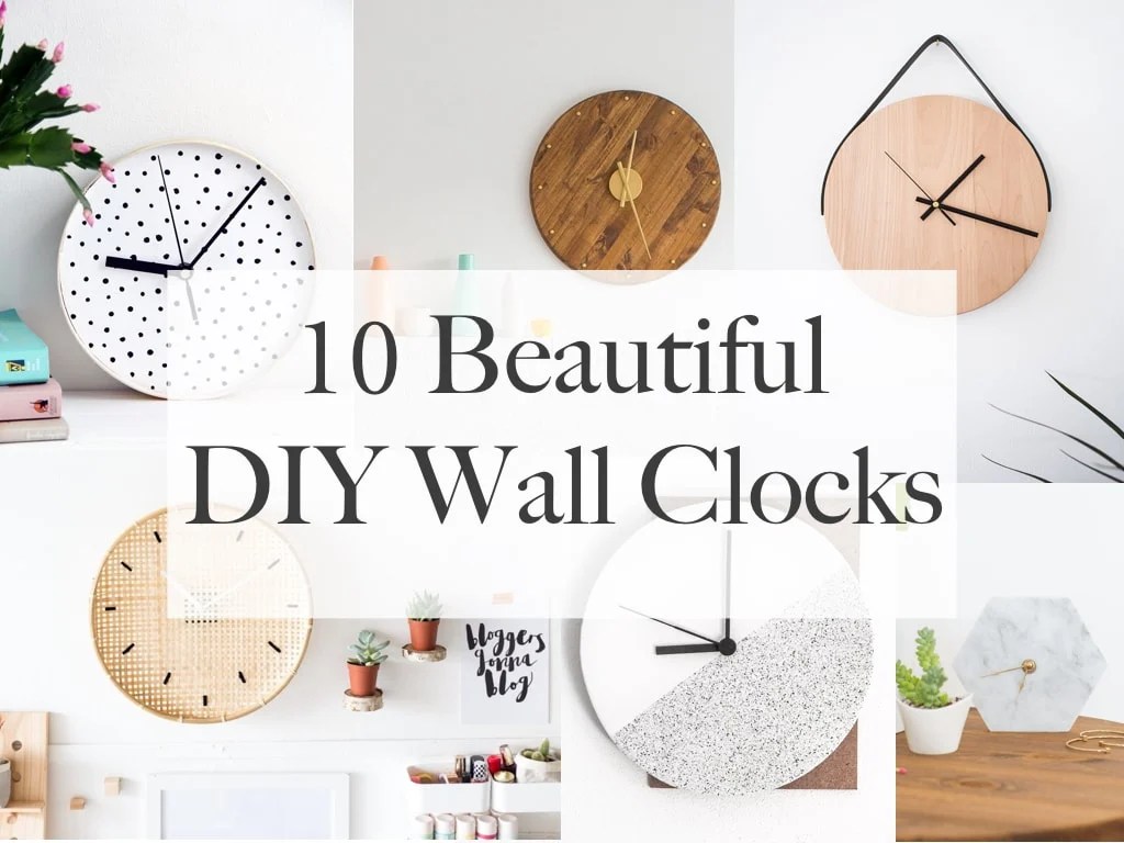 10 Beautiful DIY Wall Clocks
