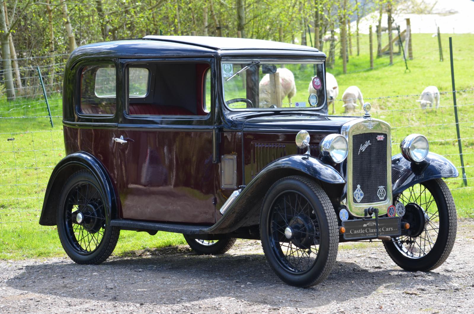 Austin Seven RP Box Saloon for sale Castle Classic Cars