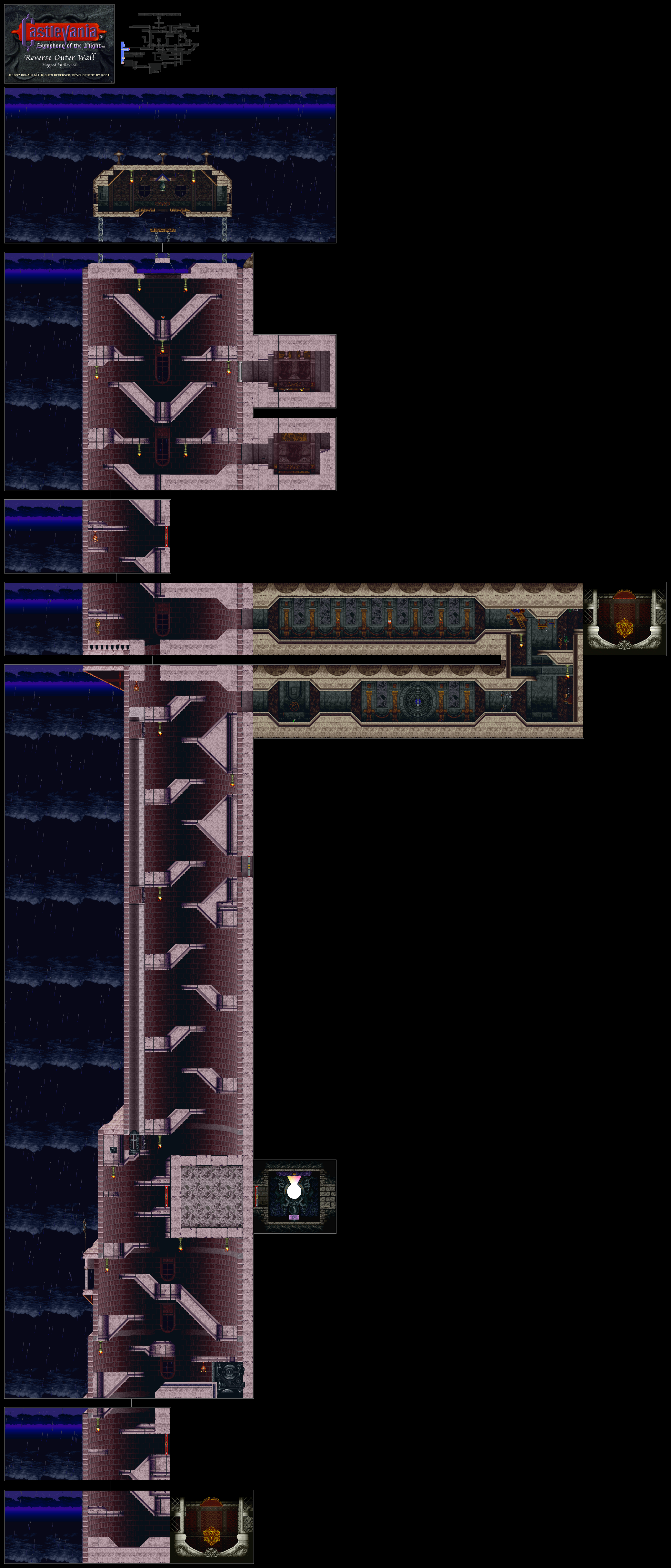 Castlevania Symphony of the Night Maps Castlevania
