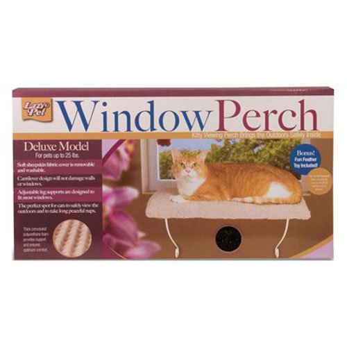 LAZY PET Deluxe Cat Window Perch Assorted Colors