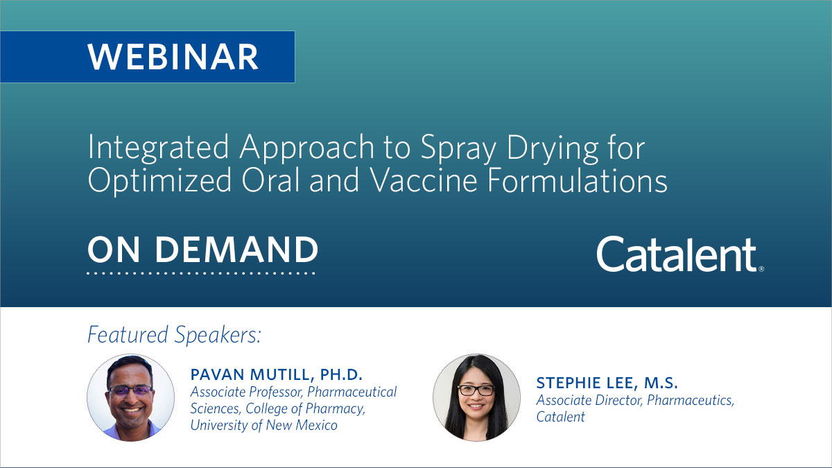 Spray Drying for Optimized Oral and Vaccine Formulations