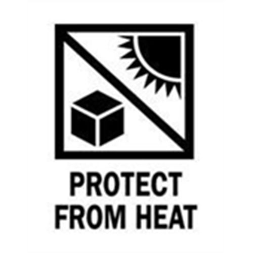 International Pictograph Labels DL4400 3 x 4" Protect from Heat (Sun