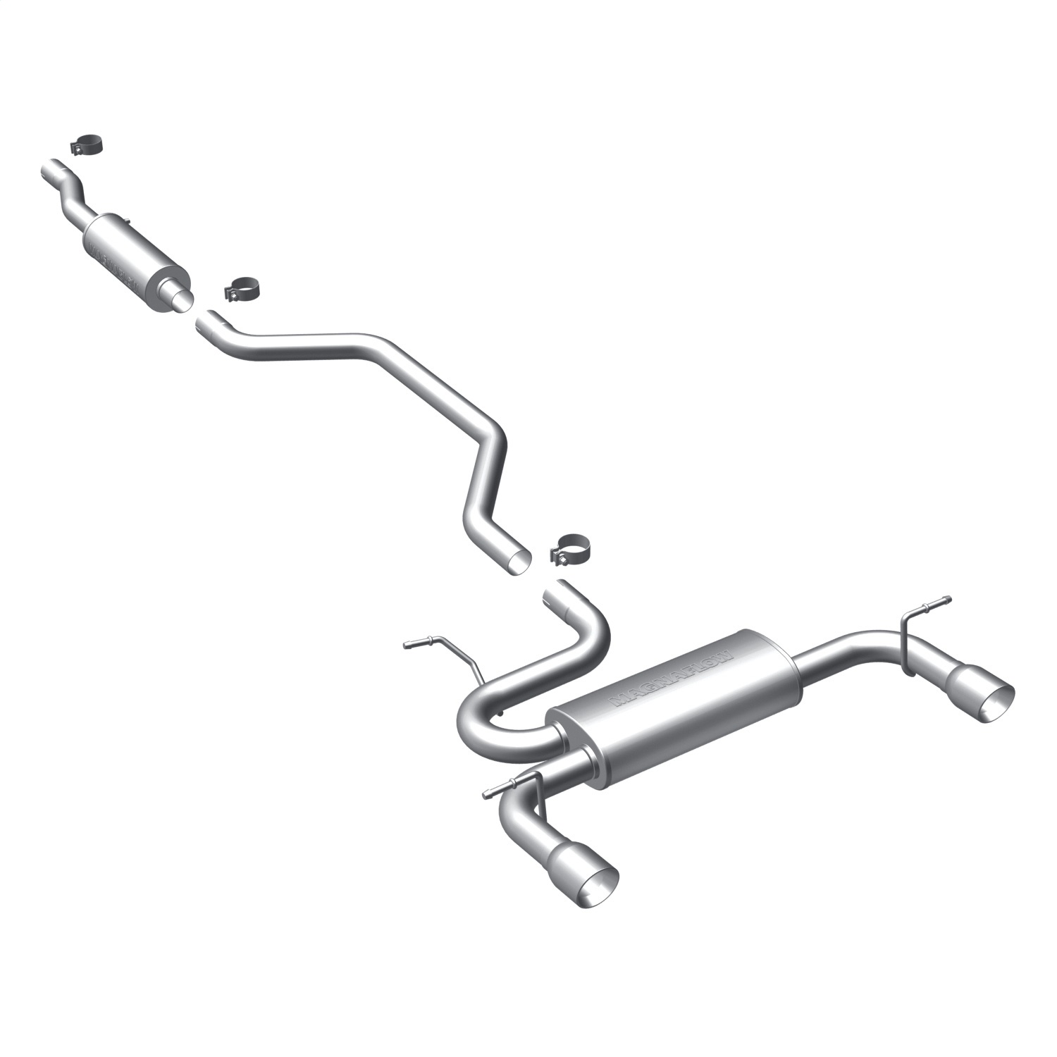 20112012 Chrysler 200 3.6L Magnaflow 2.5" CatBack Dual Exhaust System