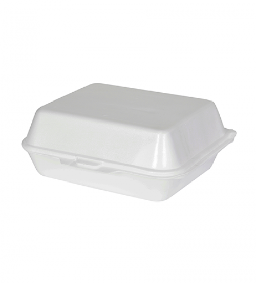 Polystyrene Food Containers Polystyrene Takeaway Food Box Isolated On