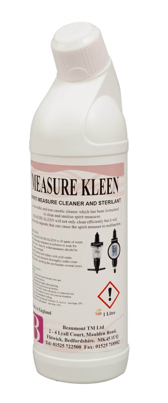 Spirit Measure Cleaner 1Ltr 33oz Bottle Cater Supplies Direct