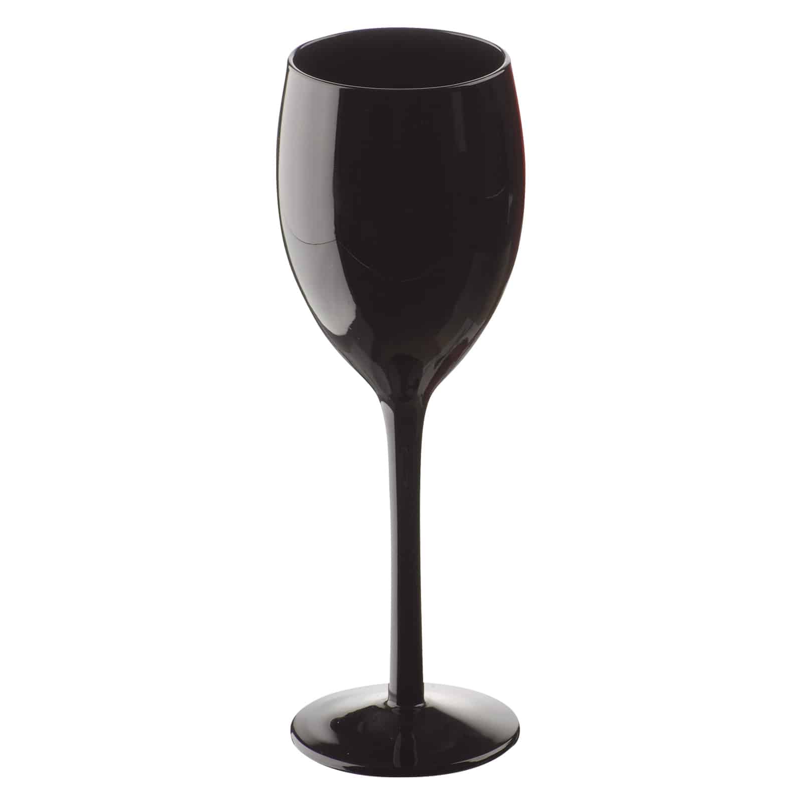 Midnight Black Wine Glass 25cl brought to you by Cater Supplies Direct