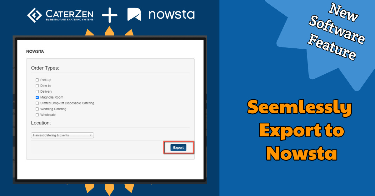 Elevate Your Scheduling with CaterZen's Nowsta Export Feature