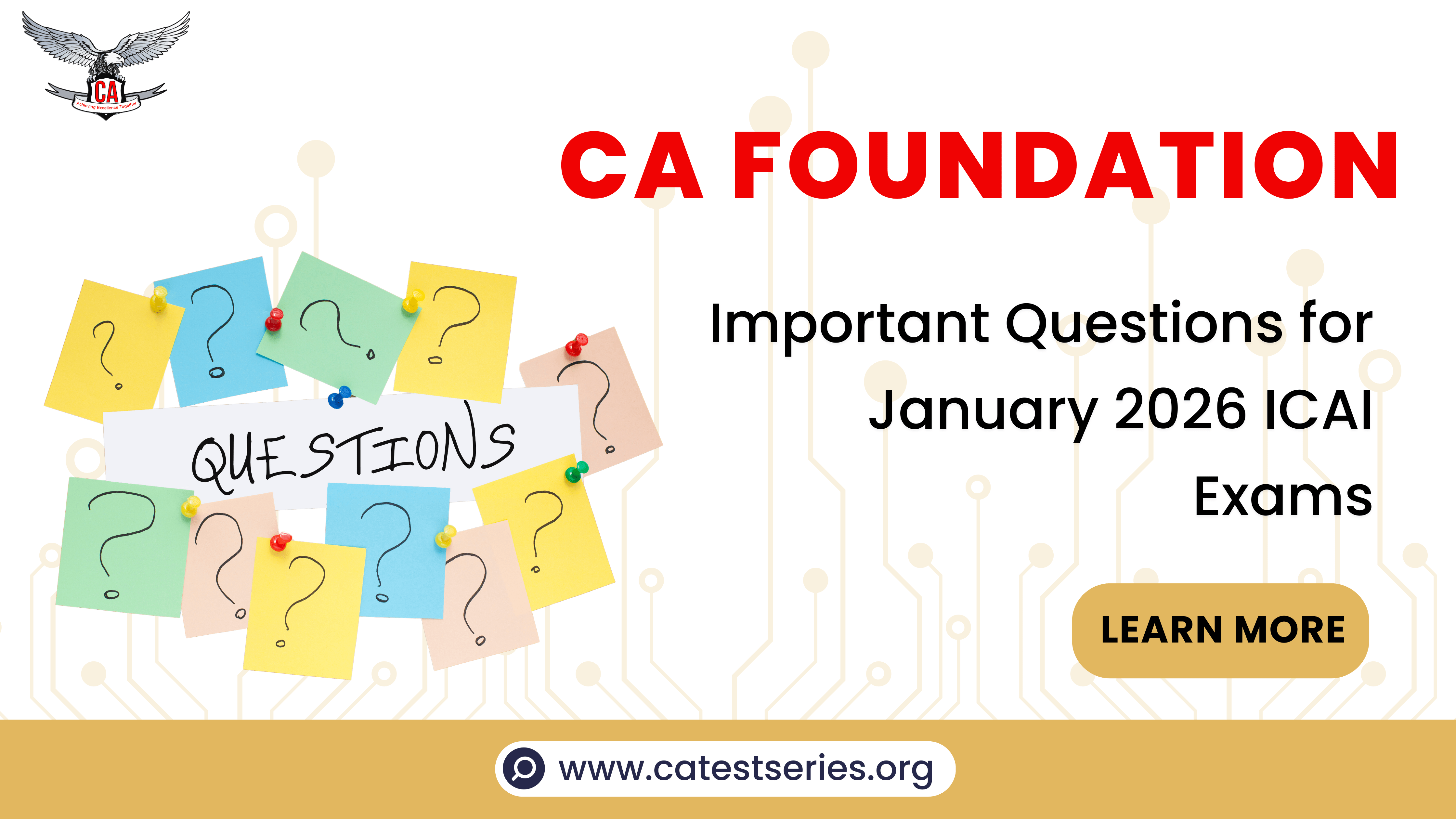 CA Foundation Important Questions for November / September 2024 ICAI Exams