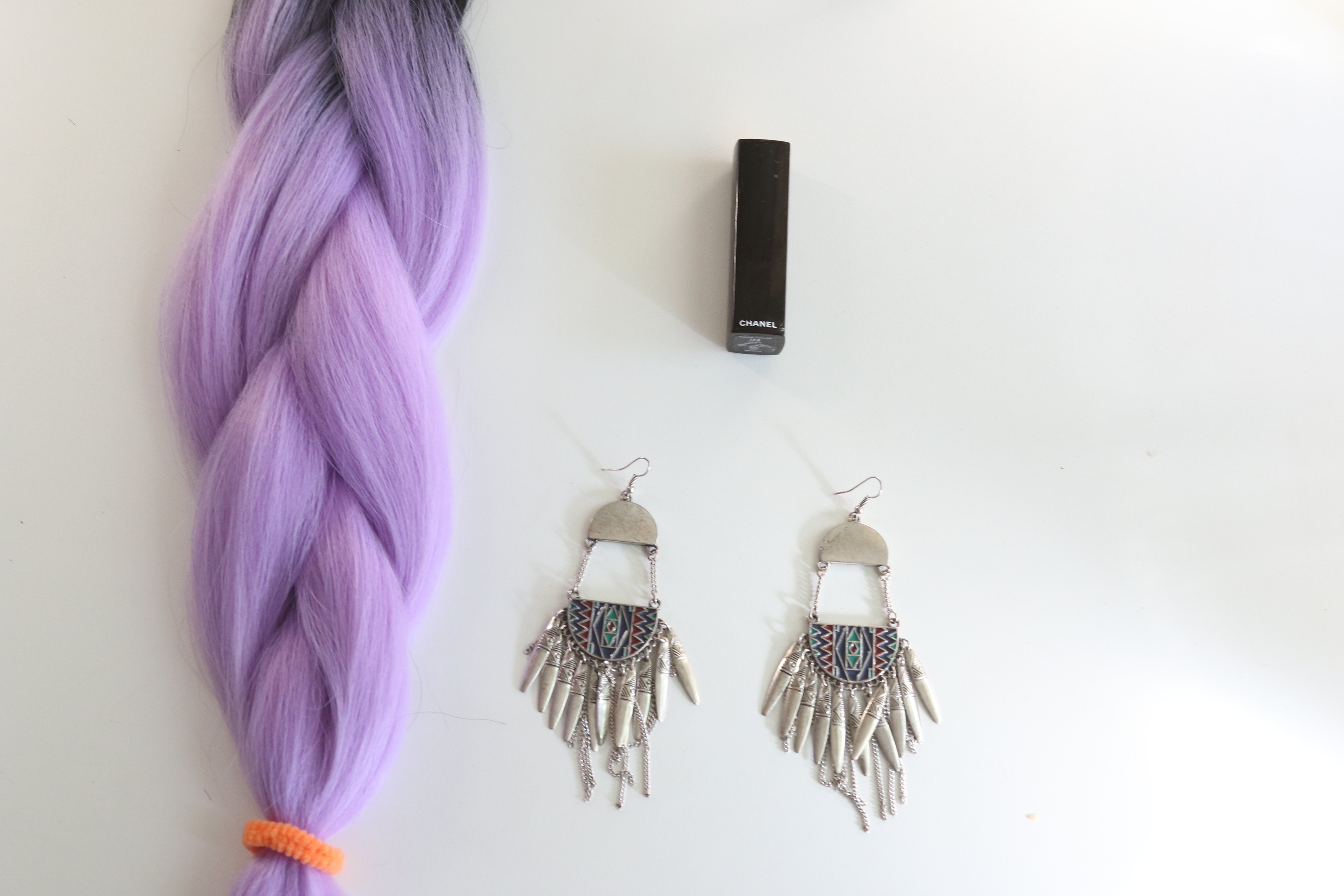Catface Hair Black Lilac Ombre Jumbo Braiding Hair